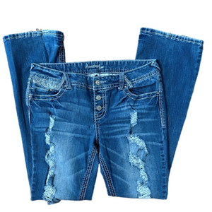 Amethyst Bootcut Jeans Size 13 Distressed